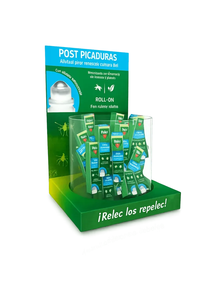 Expositor de mostrador Relec post picaduras