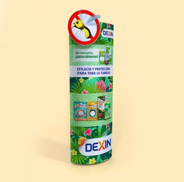 Floorstand con cartel de Dexin