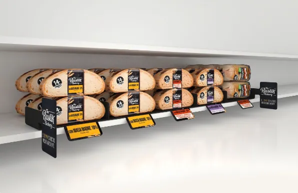 Display de lineal de Rustik Bakery
